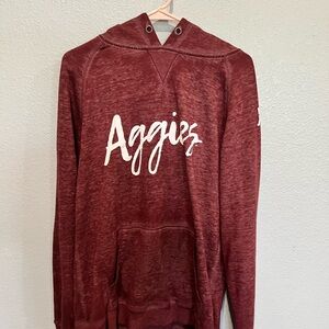 Script Font Hoodie - Maroon